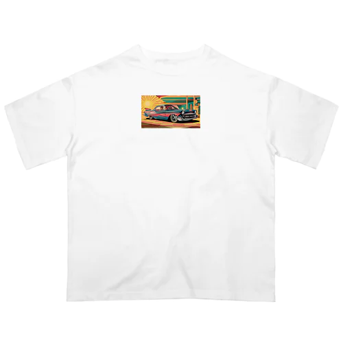 レトロな車 オーバーサイズTシャツ