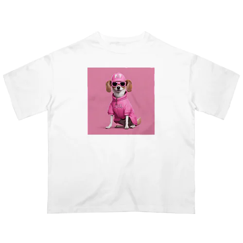 ヒップホップな犬 オーバーサイズTシャツ