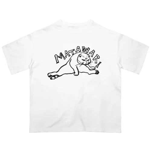 股割りマルティ透過やや大きい柄！！ オーバーサイズTシャツ