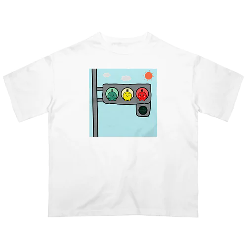 『信号機ピヨ』 Oversized T-Shirt