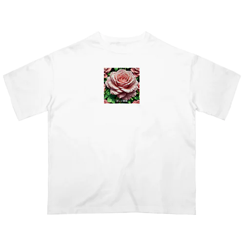一輪のバラ オーバーサイズTシャツ