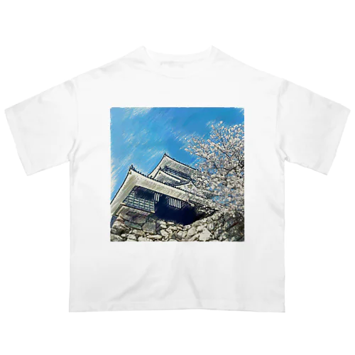 【浜松城】フォトアート オーバーサイズTシャツ