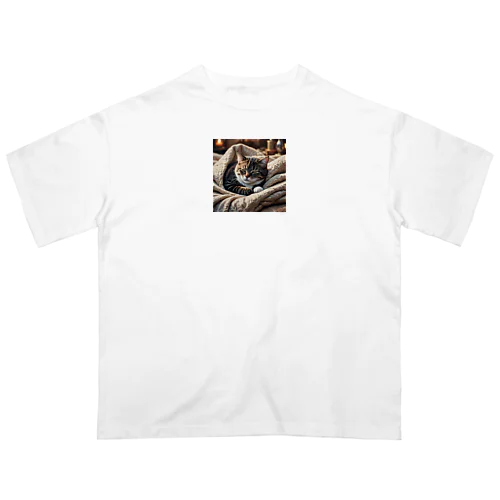 眠たい猫 オーバーサイズTシャツ