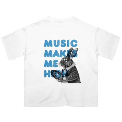 Music Makes Me High Oversized T-Shirt