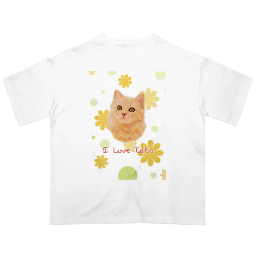 I love cat オーバーサイズTシャツ