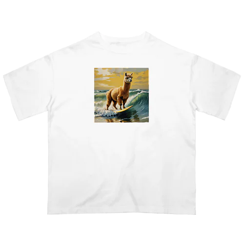 今日は良い波がアルパカ！！！ Oversized T-Shirt