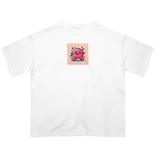 可愛いピンクスライムくん オーバーサイズTシャツ