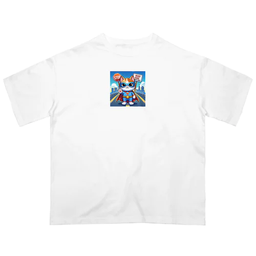 煽り運転禁止！ Oversized T-Shirt