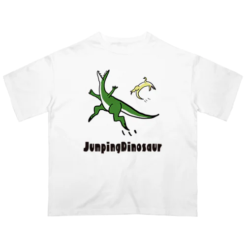 ジャンピングダイナソーペア オーバーサイズTシャツ