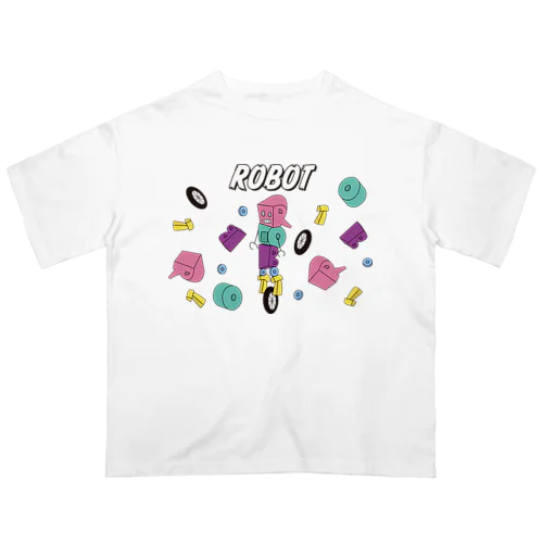 ROBOT Pink Oversized T-Shirt