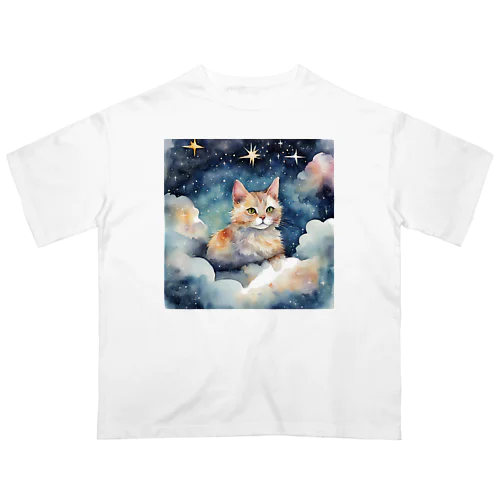 星雲猫 オーバーサイズTシャツ