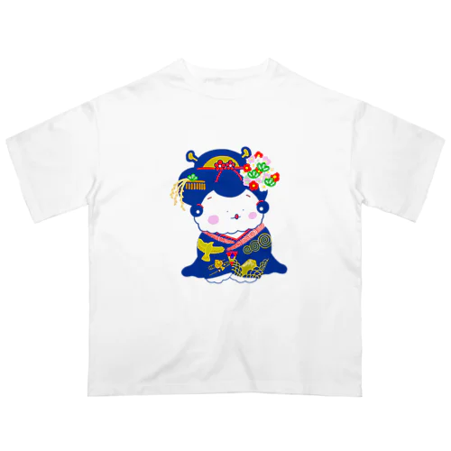 舞妓さん(紺) オーバーサイズTシャツ