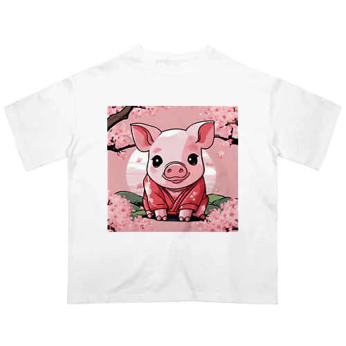 子ブタちゃんのかわいいグッズ オーバーサイズTシャツ