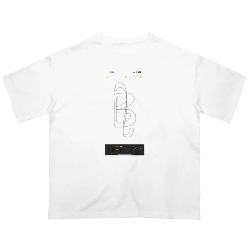 ビットコイン風デザイングッズ Oversized T-Shirt