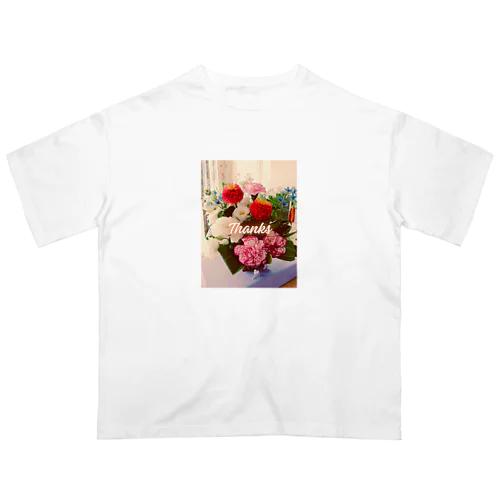 flower オーバーサイズTシャツ