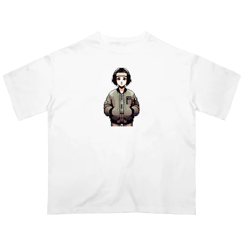 girl（pixel art） オーバーサイズTシャツ