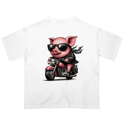 ぶたライダー オーバーサイズTシャツ