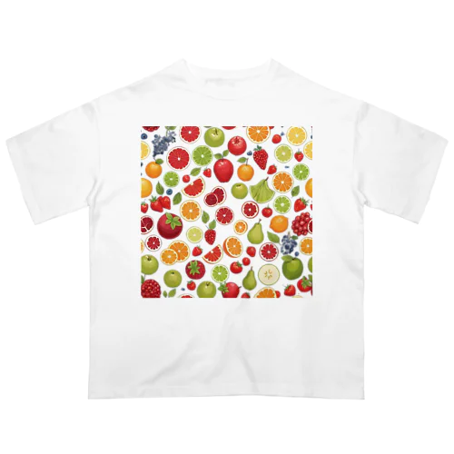 色々な果物 オーバーサイズTシャツ