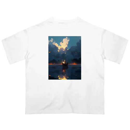 漁り火　なでしこ1478 Oversized T-Shirt