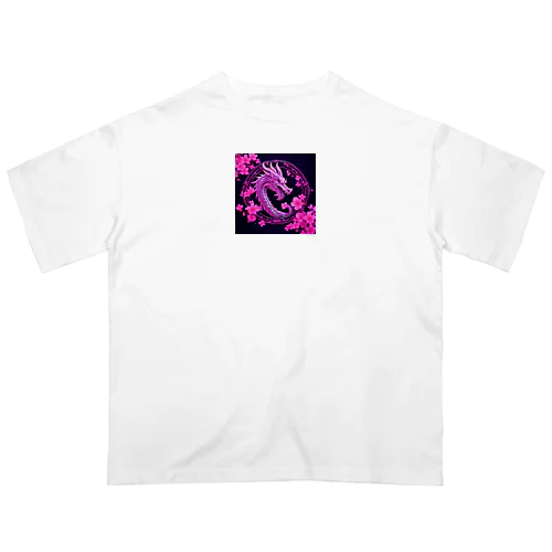 dragon桜 オーバーサイズTシャツ