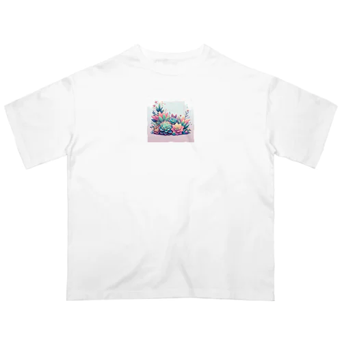 綺麗な多肉植物イラスト Oversized T-Shirt