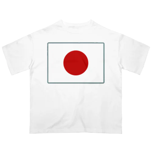 日本の国旗 オーバーサイズTシャツ