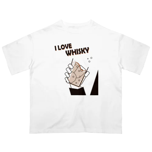 I LOVE WHISKEY-01 Oversized T-Shirt