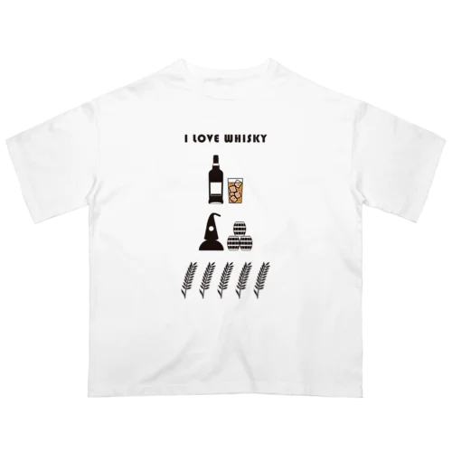 I LOVE WHISKEY-03 オーバーサイズTシャツ