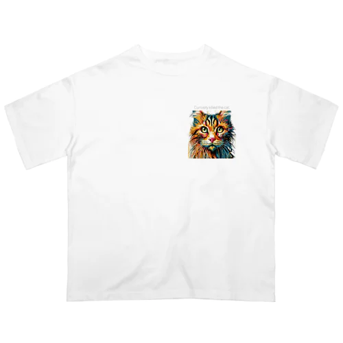  Curiosity killed the cat オーバーサイズTシャツ