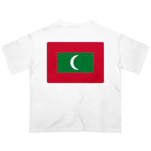 モルディブの国旗 オーバーサイズTシャツ