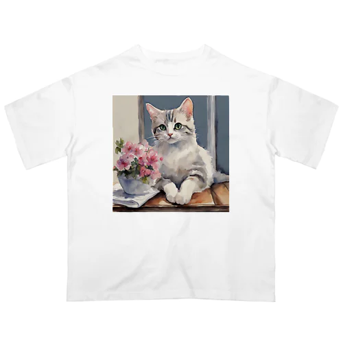 子猫 オーバーサイズTシャツ