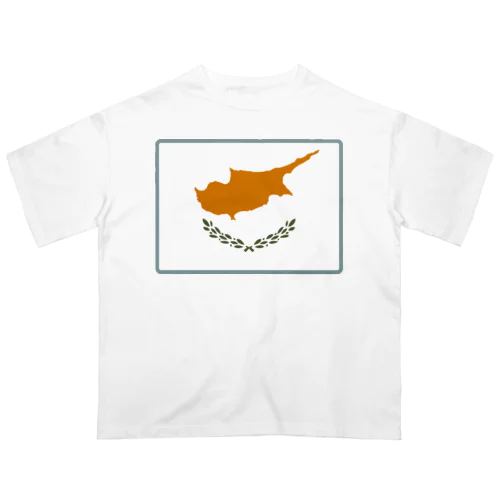 キプロスの国旗 オーバーサイズTシャツ