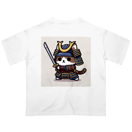 武士にゃんこ Oversized T-Shirt