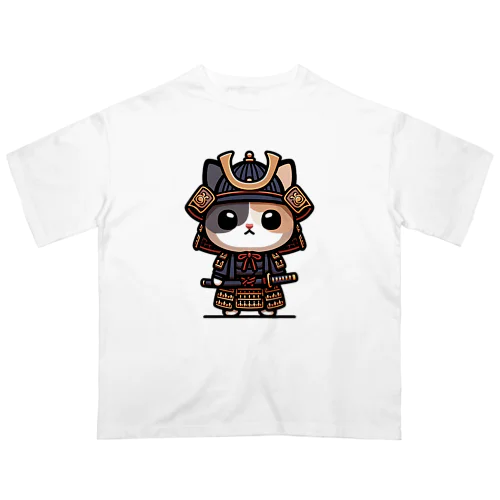 武士にゃんこ２ オーバーサイズTシャツ