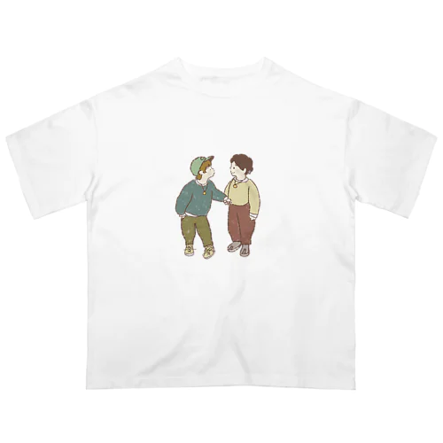 ほっこりboy&girl Oversized T-Shirt