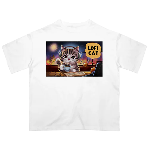 Lo-Fi Cat オーバーサイズTシャツ