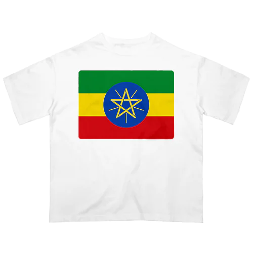 エチオピアの国旗 オーバーサイズTシャツ