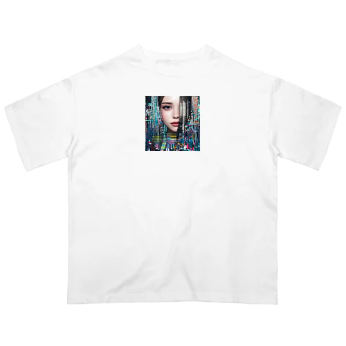 AI美女 Oversized T-Shirt