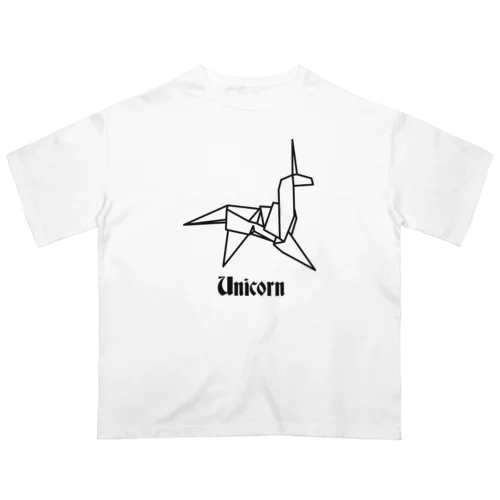 ユニコーンの折り紙 Oversized T-Shirt