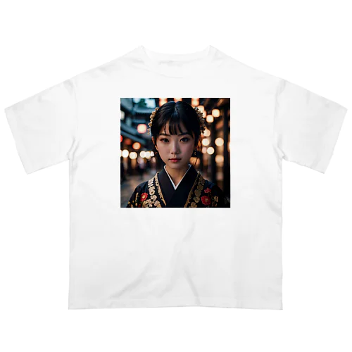 着物の少女 Oversized T-Shirt