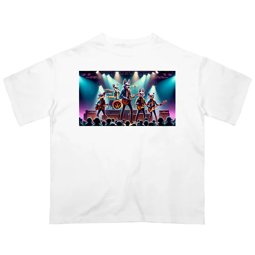 ワイルドロックフェスタ - ダンシングアニマルズ オーバーサイズTシャツ