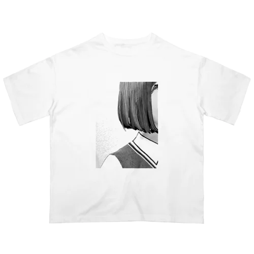 ボブの女の子 Oversized T-Shirt