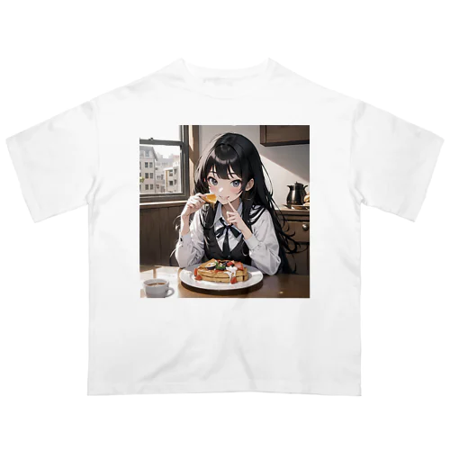 朝食中の女子高生2 Oversized T-Shirt