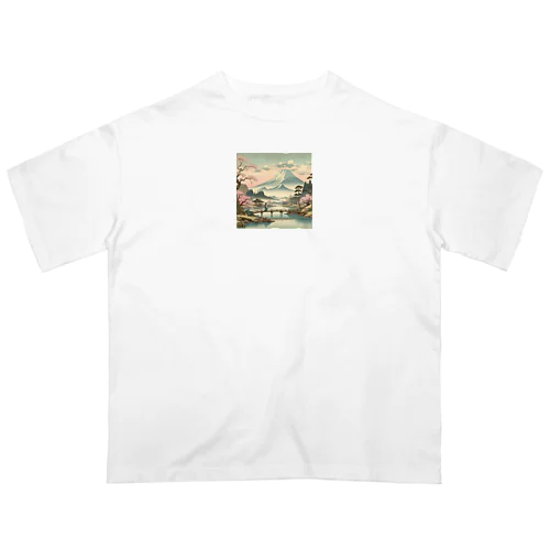 江戸時代の絵画風 Oversized T-Shirt