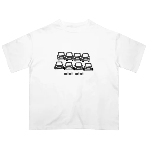 ミニミニ大集合(モノクロver) Oversized T-Shirt