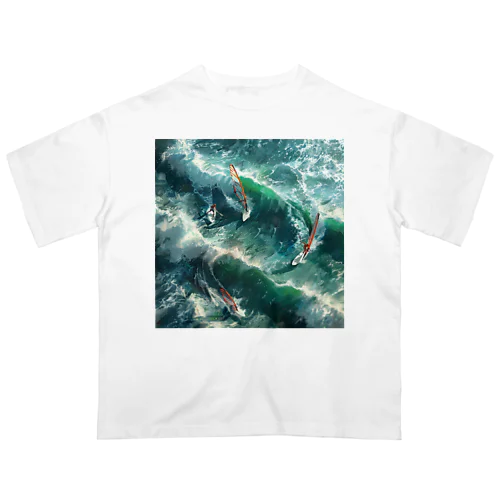 supとwindsurfingrレース　エンジェル717 2065 Oversized T-Shirt