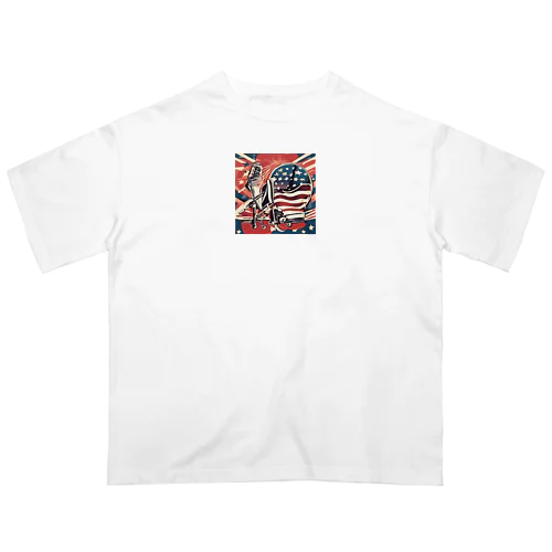 アメリカンボーダー オーバーサイズTシャツ