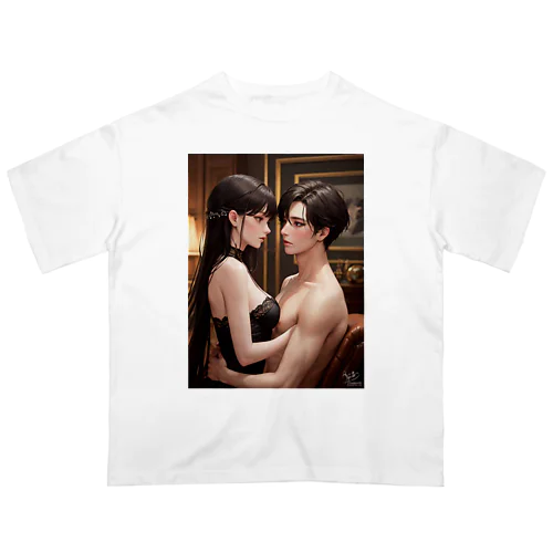 恋に落ちた美男美女 オーバーサイズTシャツ