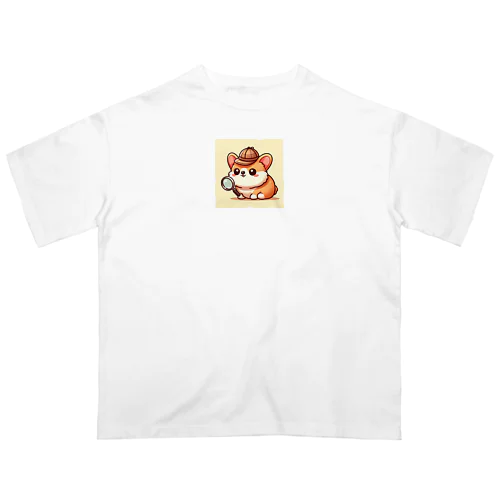 探偵！もちもちコーギー オーバーサイズTシャツ