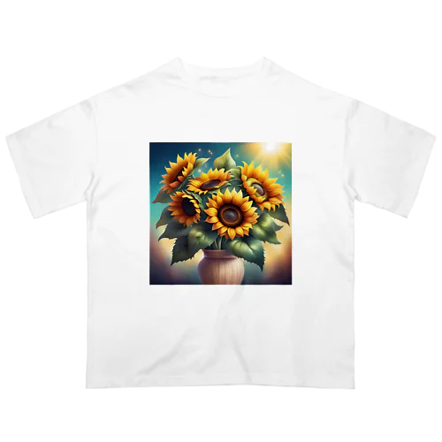 ひまわりの花束 オーバーサイズTシャツ